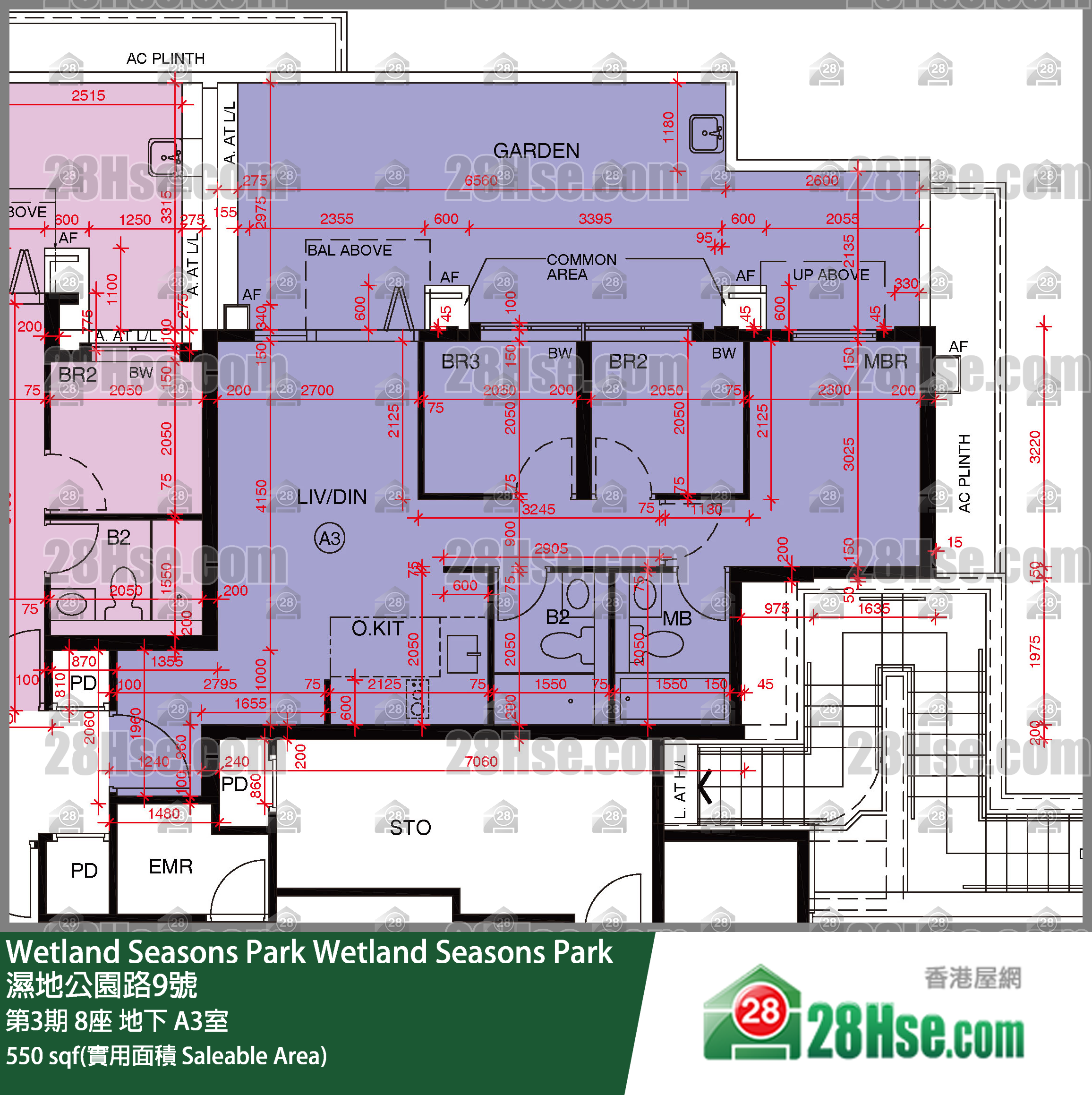Wetland Seasons Park Unit FloorPlan (Provided by 28Hse)