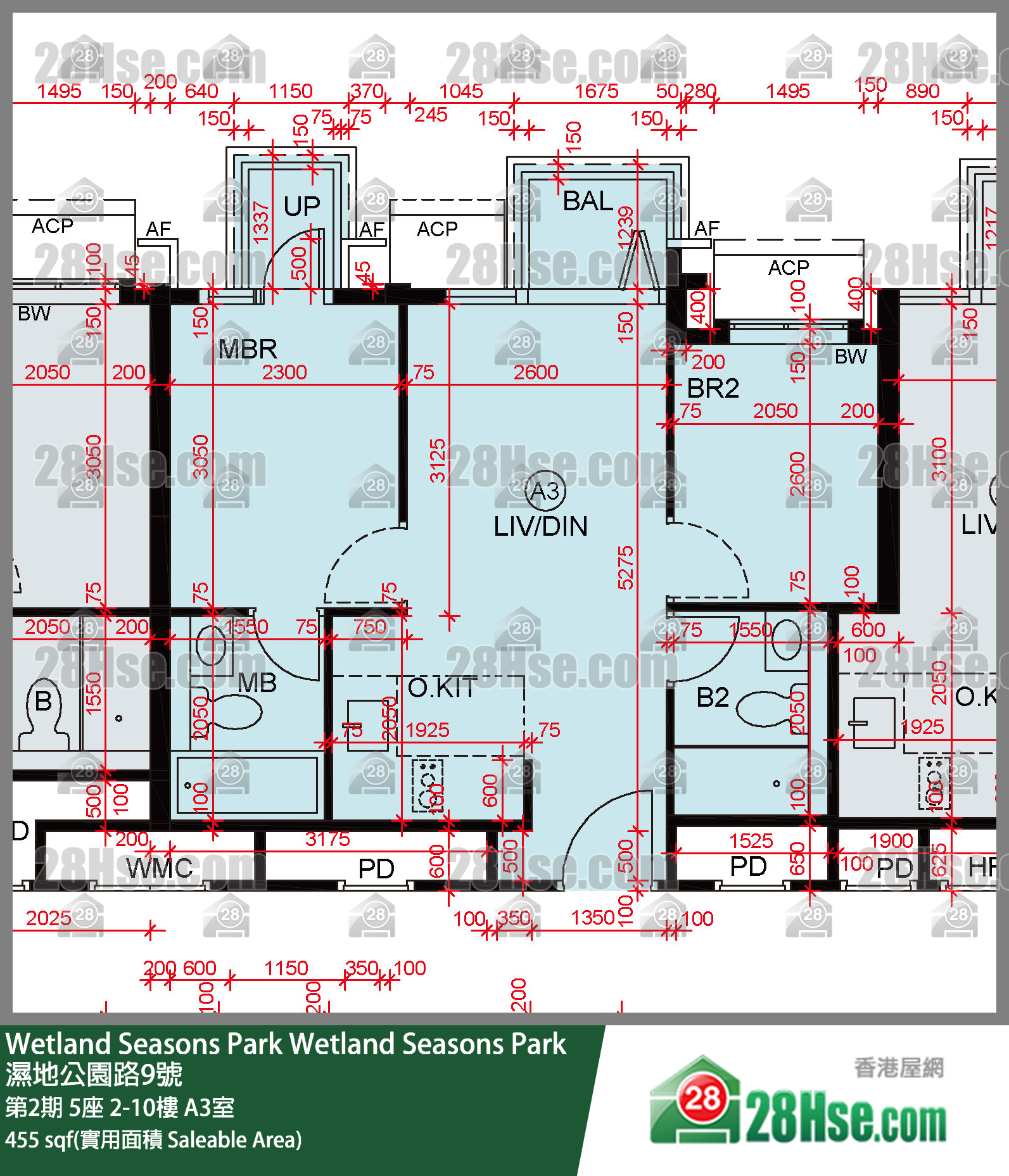 Wetland Seasons Park Unit FloorPlan (Provided by 28Hse)