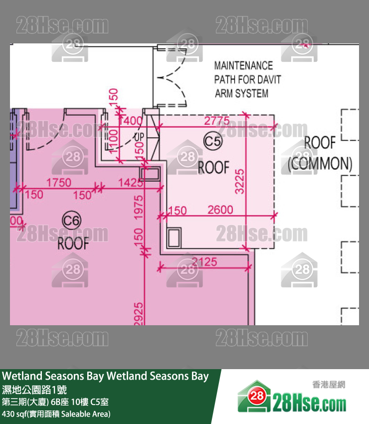 Wetland Seasons Bay 第三期(大廈) 6B座 10樓 C5室 平面圖