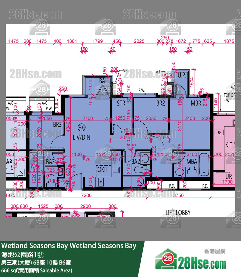 Wetland Seasons Bay Unit FloorPlan (Provided by 28Hse)