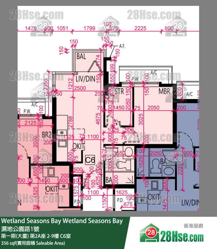 Wetland Seasons Bay Unit FloorPlan (Provided by 28Hse)