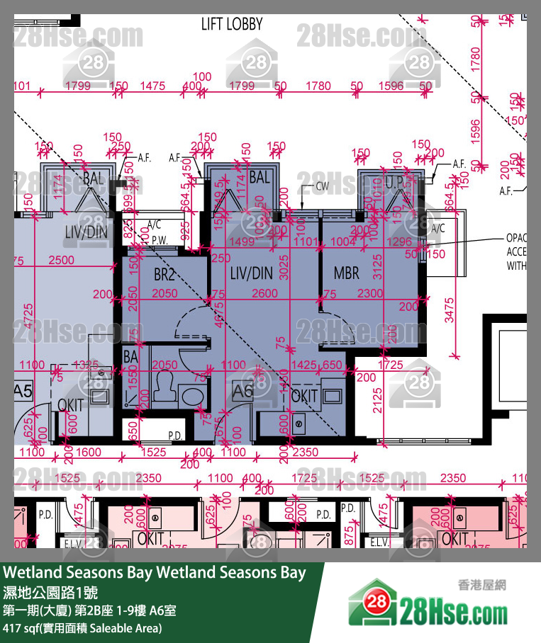 Wetland Seasons Bay Unit FloorPlan (Provided by 28Hse)