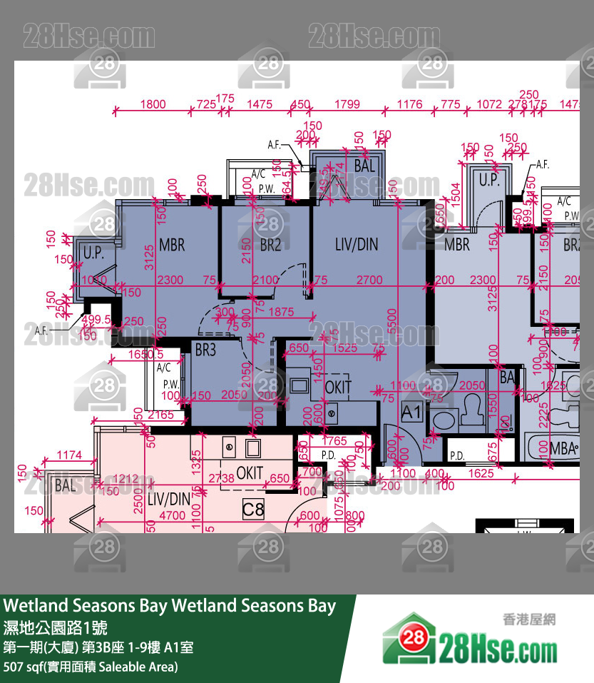Wetland Seasons Bay Unit FloorPlan (Provided by 28Hse)