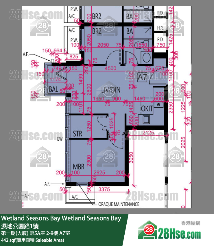 Wetland Seasons Bay Unit FloorPlan (Provided by 28Hse)