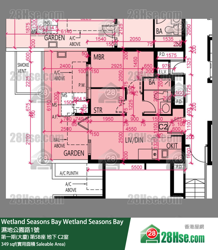 Wetland Seasons Bay Unit FloorPlan (Provided by 28Hse)