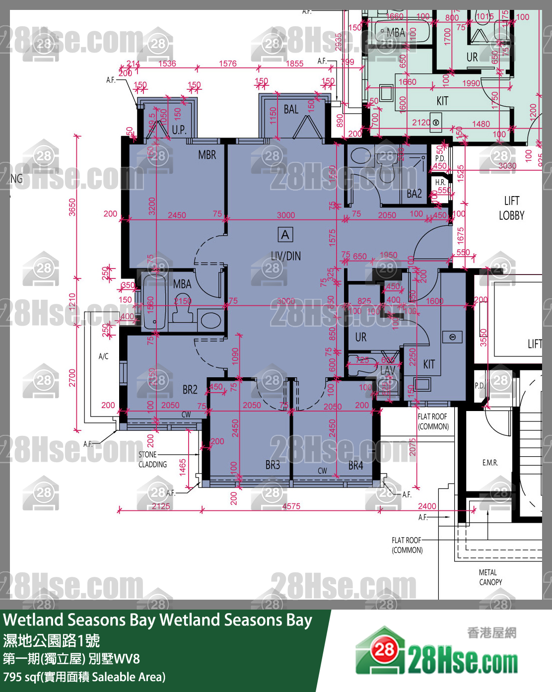 Wetland Seasons Bay Unit FloorPlan (Provided by 28Hse)
