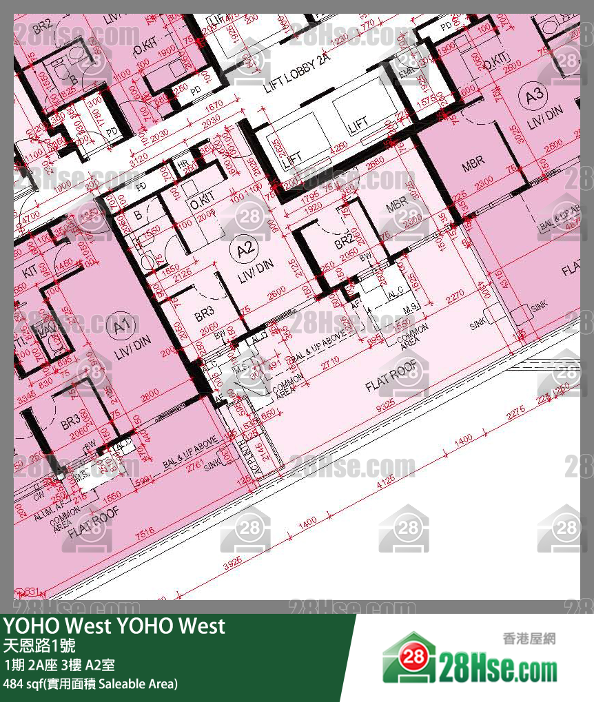 YOHO West, Flat A2, 3/F, Tower 2a FloorPlan