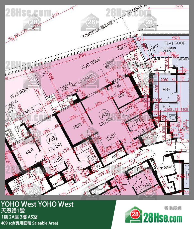 YOHO West, Flat A5, 3/F, Tower 2a FloorPlan