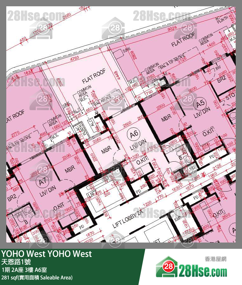 YOHO West, Flat A6, 3/F, Tower 2a FloorPlan