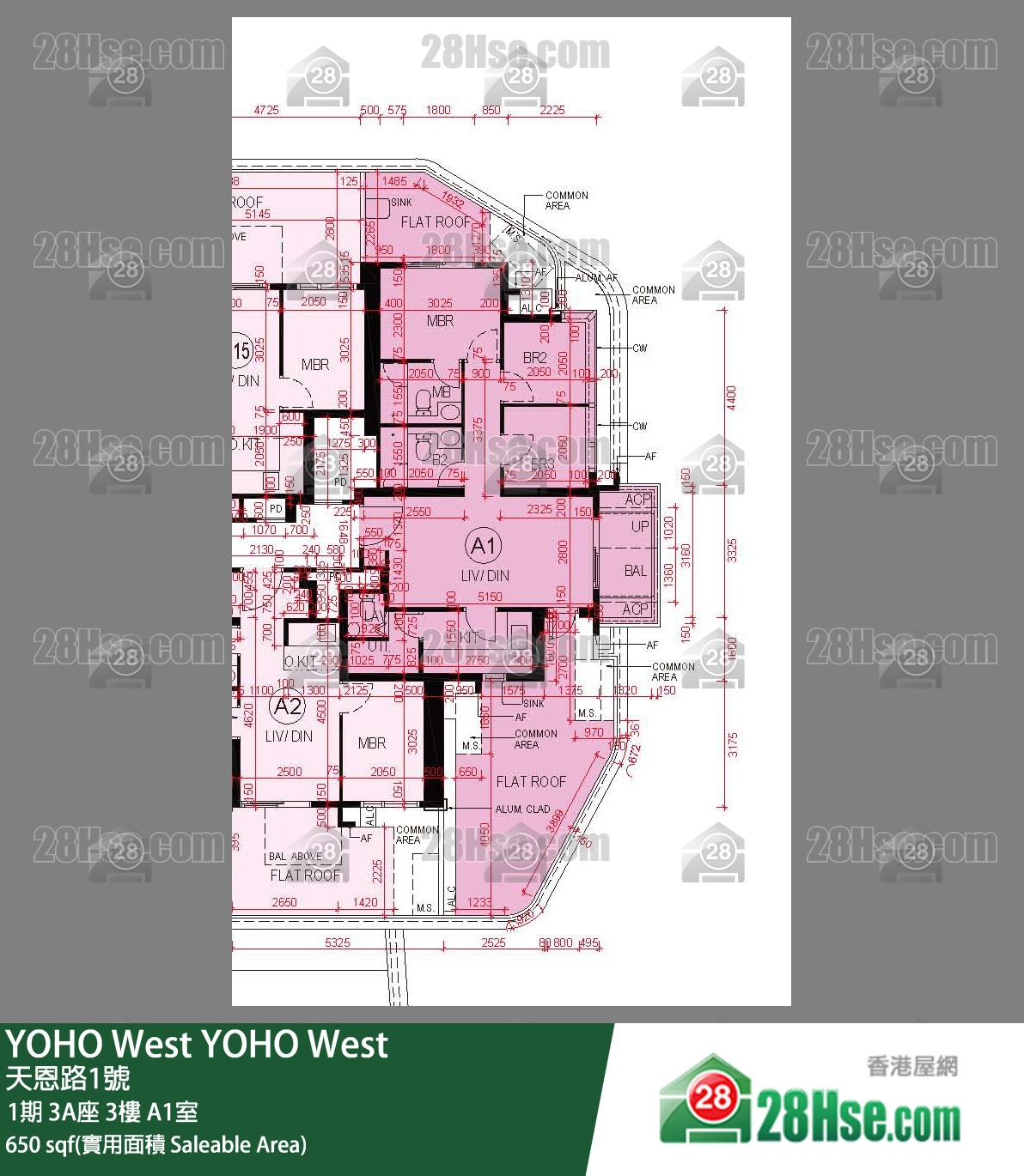 Yoho West Unit FloorPlan (Provided by 28Hse)