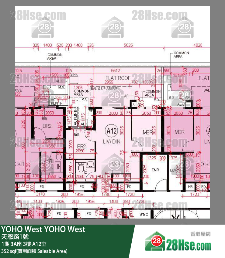 YOHO West, Flat A12, 3/F, Tower 3a FloorPlan