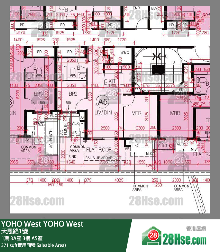 YOHO West, Flat A5, 3/F, Tower 3a FloorPlan