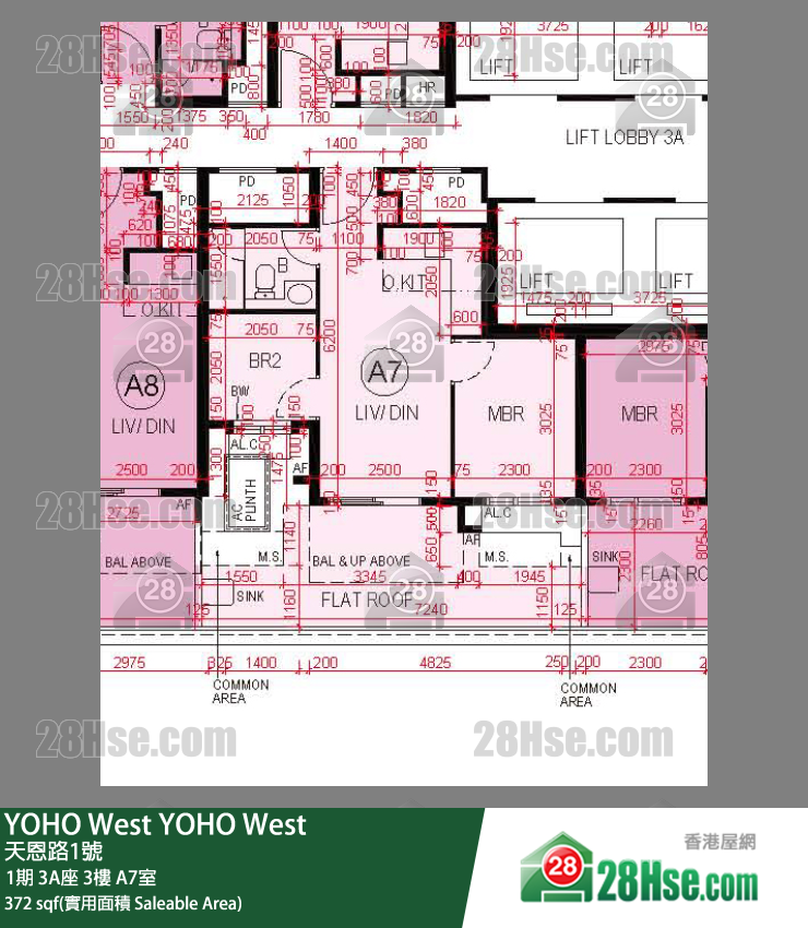 YOHO West, Flat A7, 3/F, Tower 3a FloorPlan
