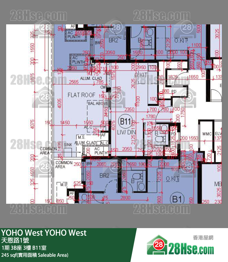 Yoho West Unit FloorPlan (Provided by 28Hse)