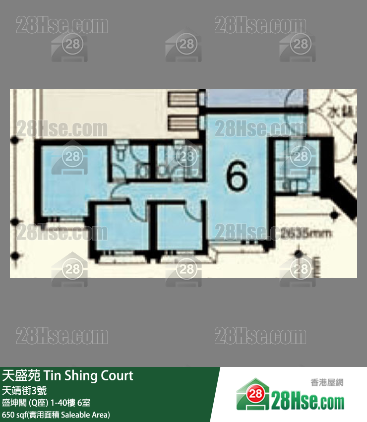 Tin Shing Court Unit FloorPlan (Provided by 28Hse)