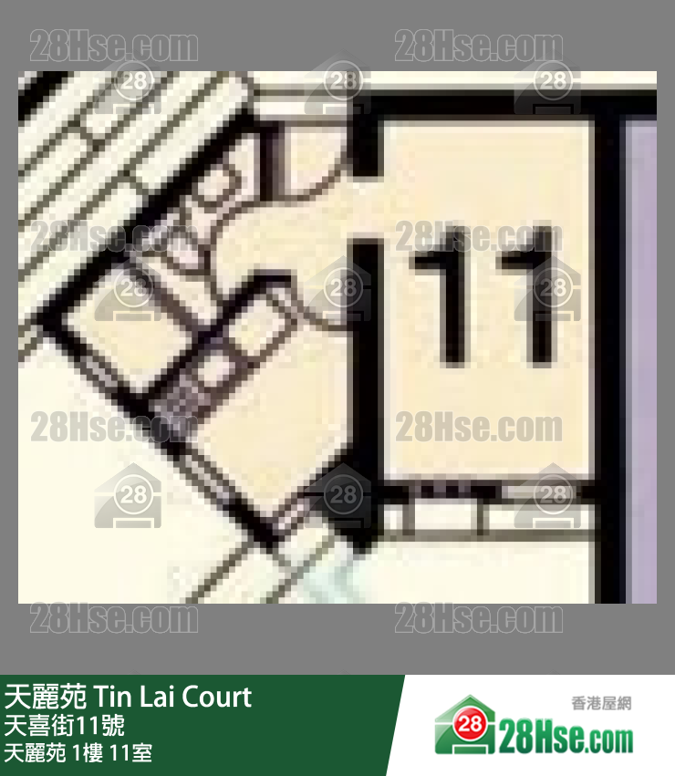 天麗苑 天麗苑1樓 11室 平面圖