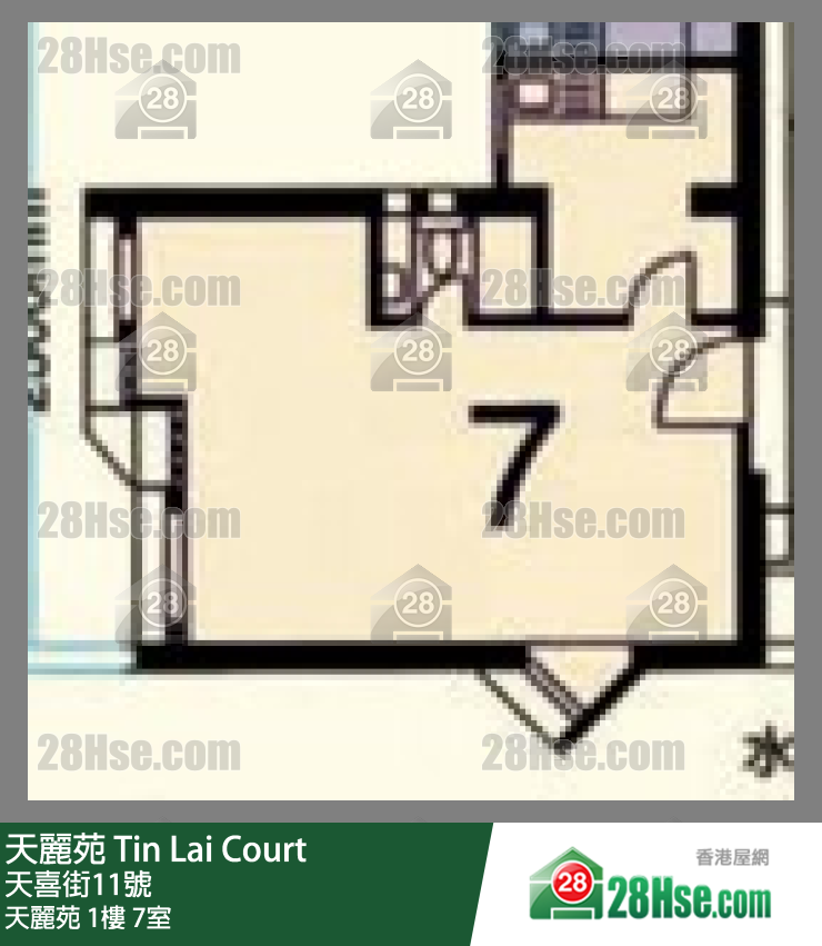 天丽苑 天丽苑1楼 7室 平面图