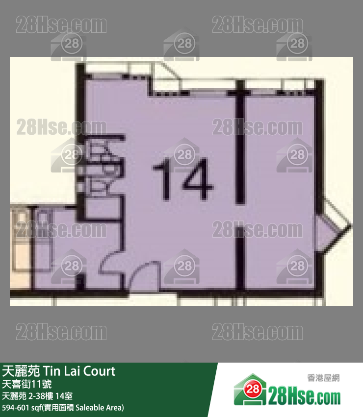 天丽苑 天丽苑37楼 14室 平面图
