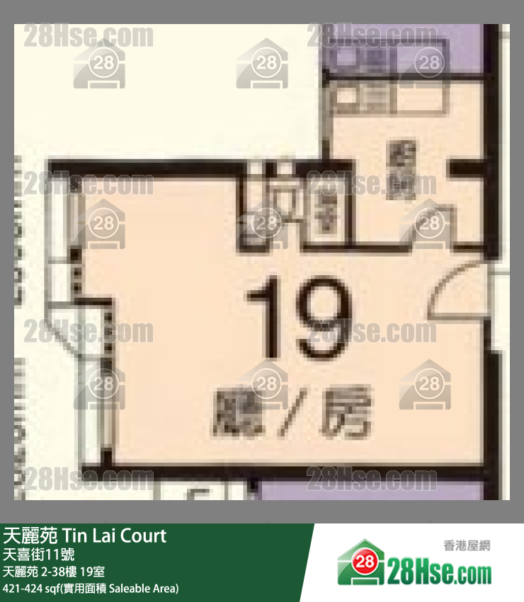 天丽苑 天丽苑29楼 19室 平面图