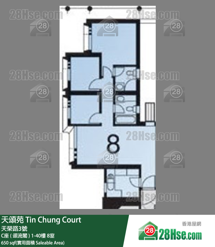 Tin Chung Court Unit FloorPlan (Provided by 28Hse)