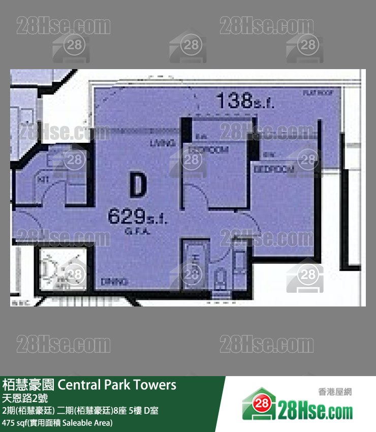 Central Park Towers Unit FloorPlan (Provided by 28Hse)