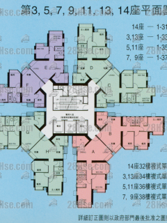 第7期(景湖居) 第7期(景湖居) 11座 1-35樓 平面圖