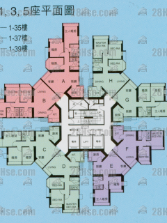 第2期(賞湖居) 第2期(賞湖居) 1座 1-35樓 平面圖