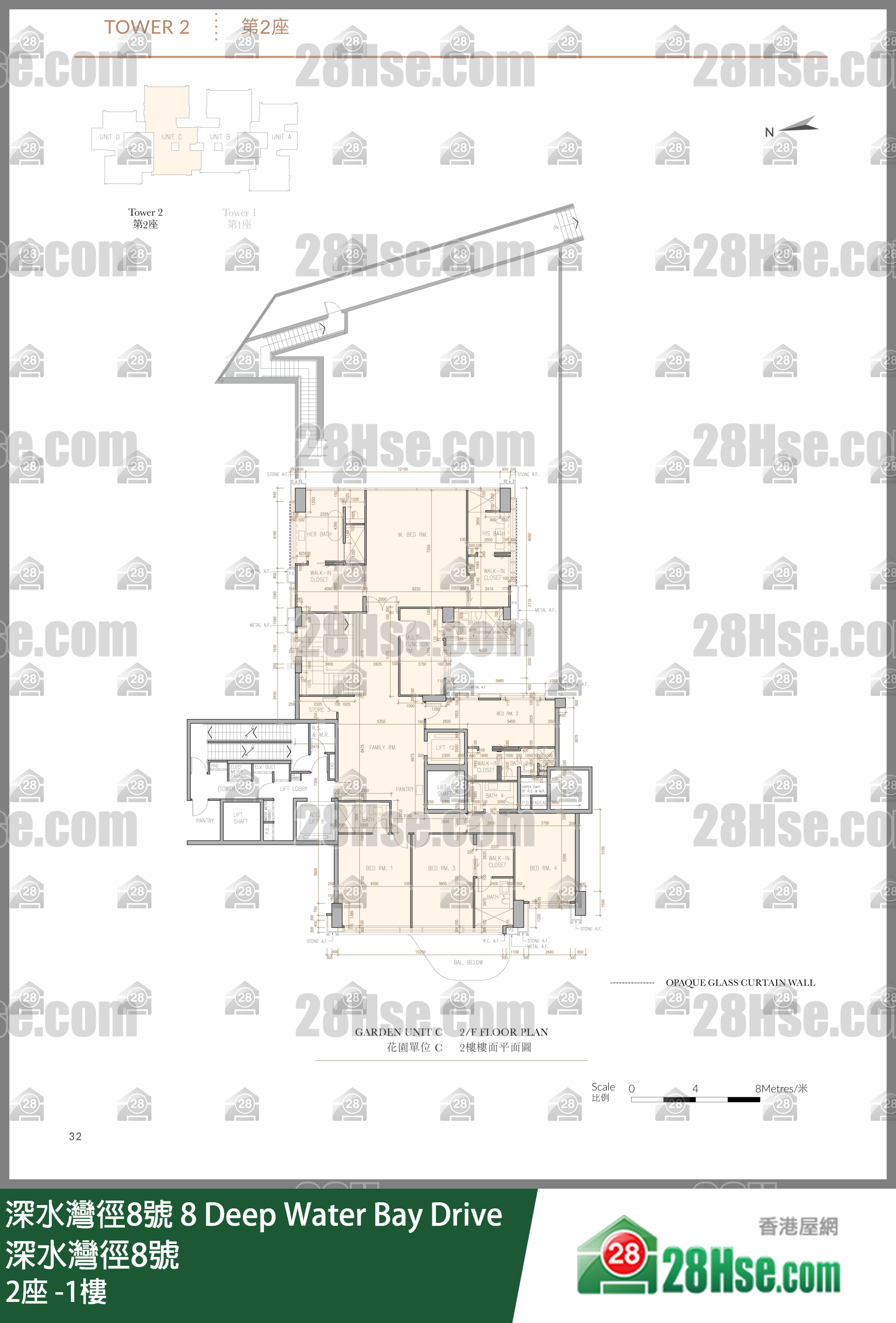 2座 -1樓 平面圖