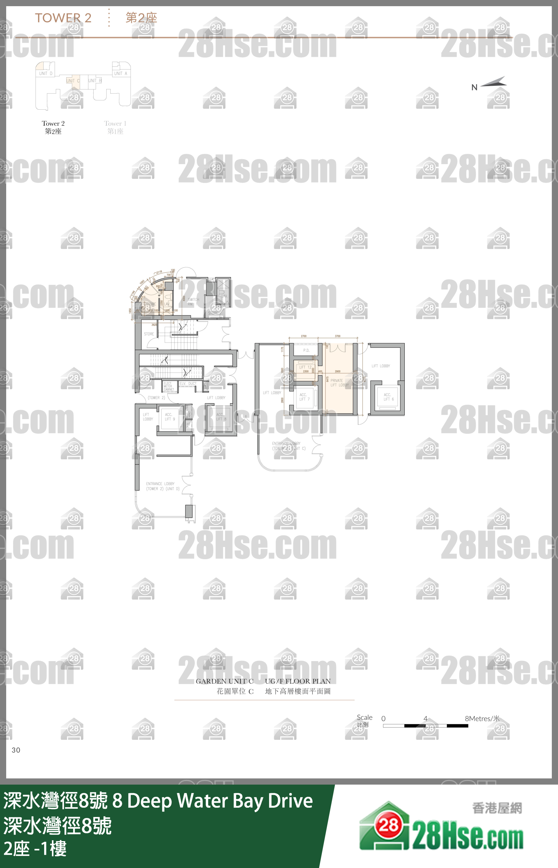 2座 -1樓 平面圖