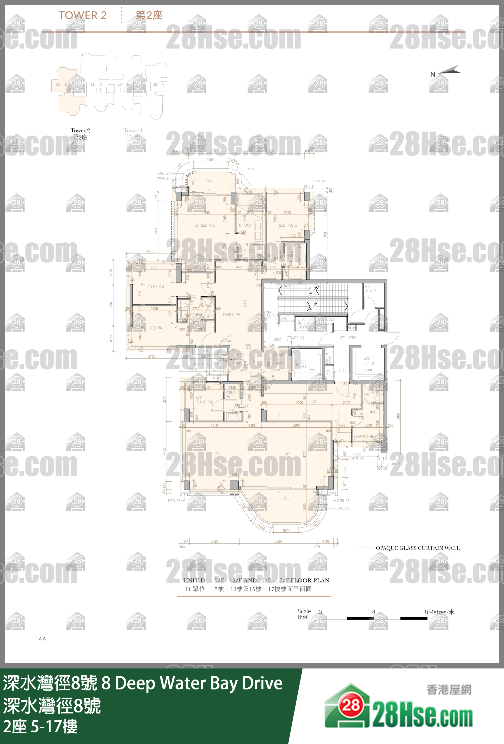 2座 5-17樓 平面圖