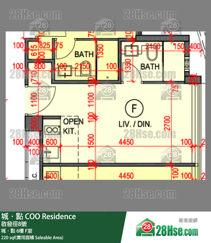 城點 城．點 6樓 F室 平面圖