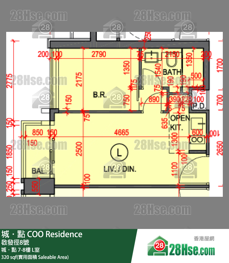 城點 城．點 8樓 L室 平面圖