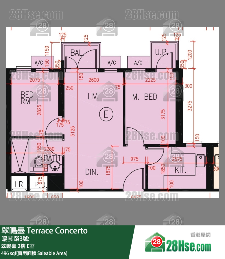 翠鸣台 翠鸣台 2楼 E室 平面图