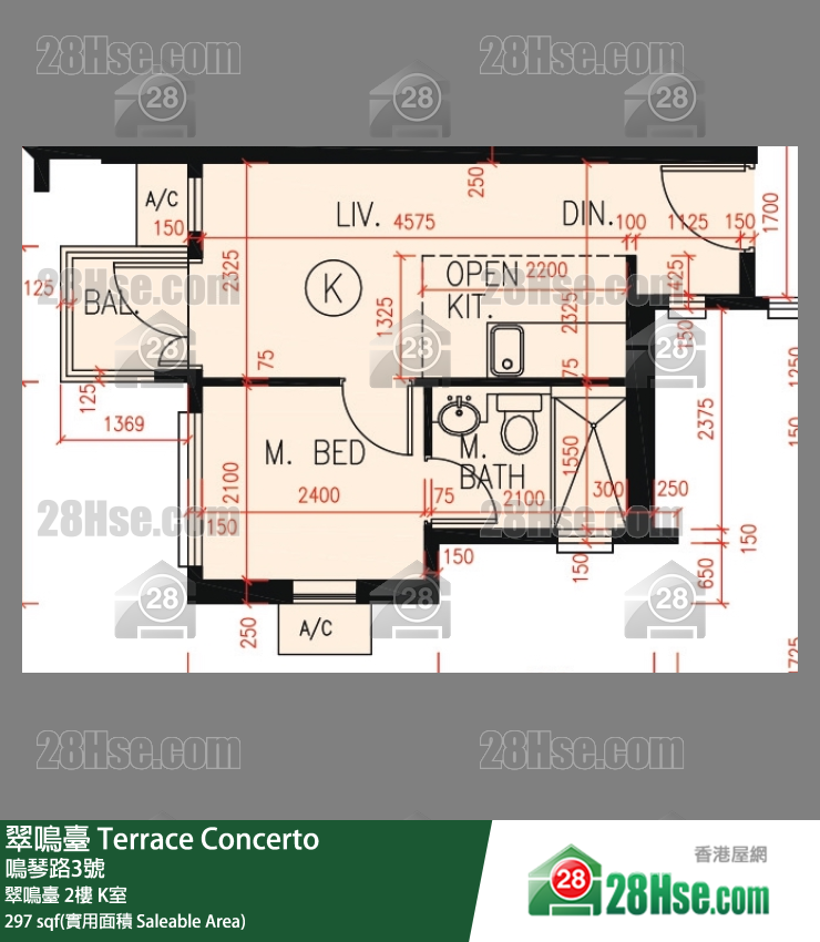 翠鸣台 翠鸣台 2楼 K室 平面图