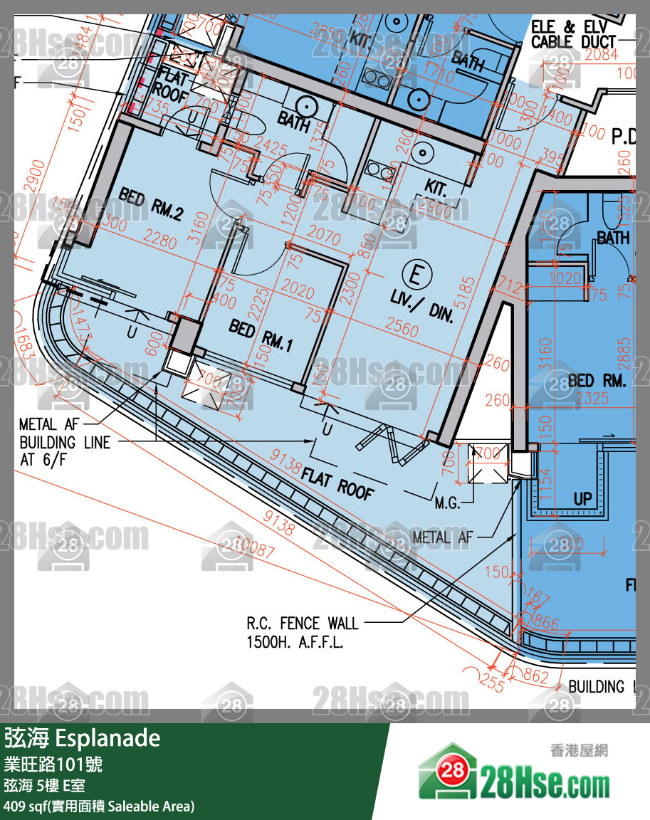 弦海 弦海5樓 E室 平面圖