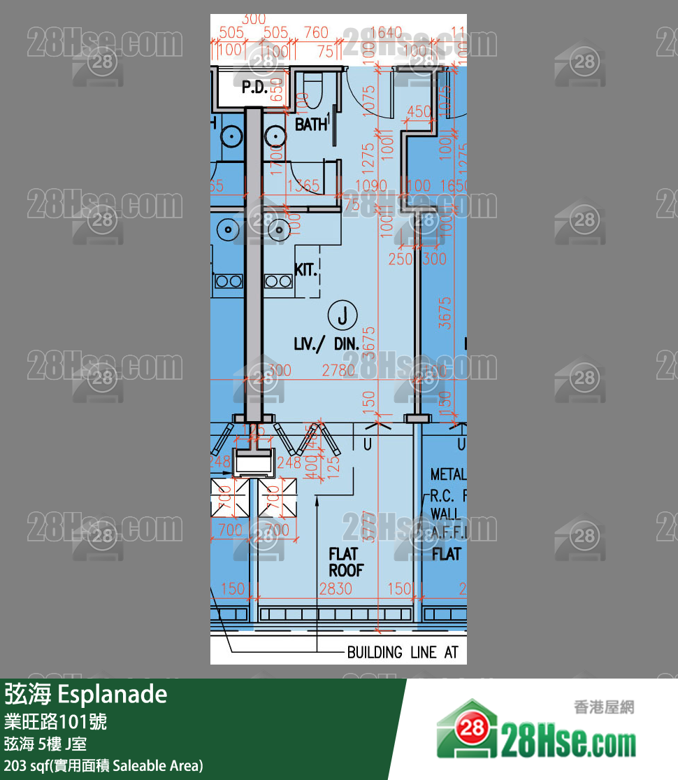 弦海 弦海 5樓 J室 平面圖