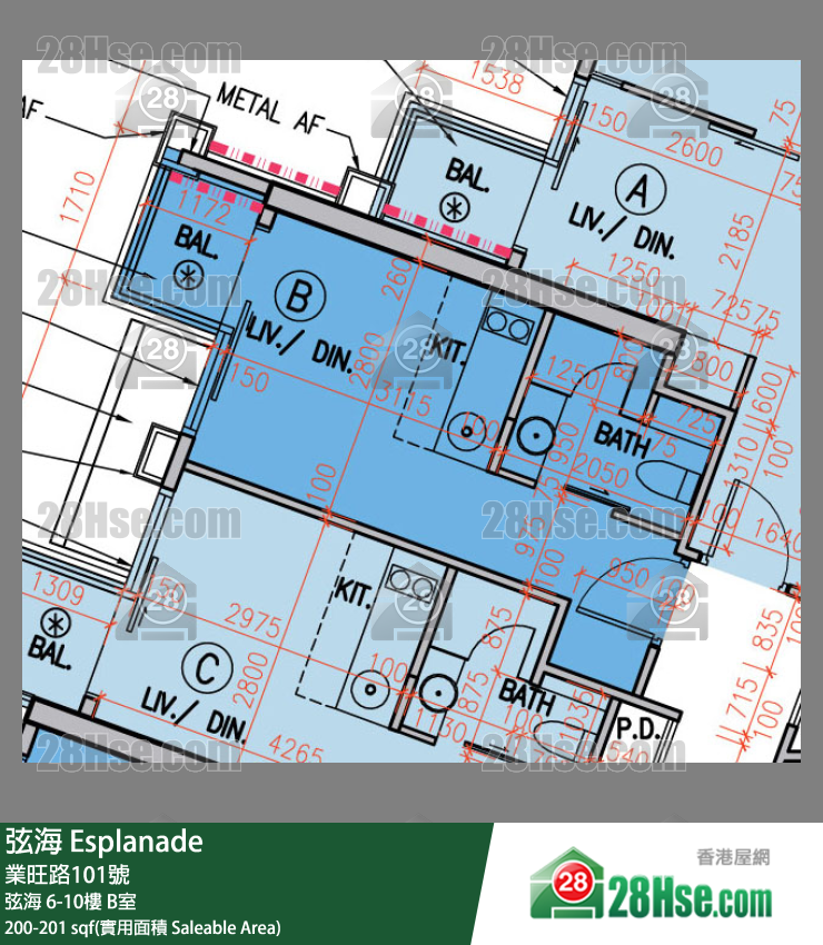 弦海 弦海 10樓 B室 平面圖
