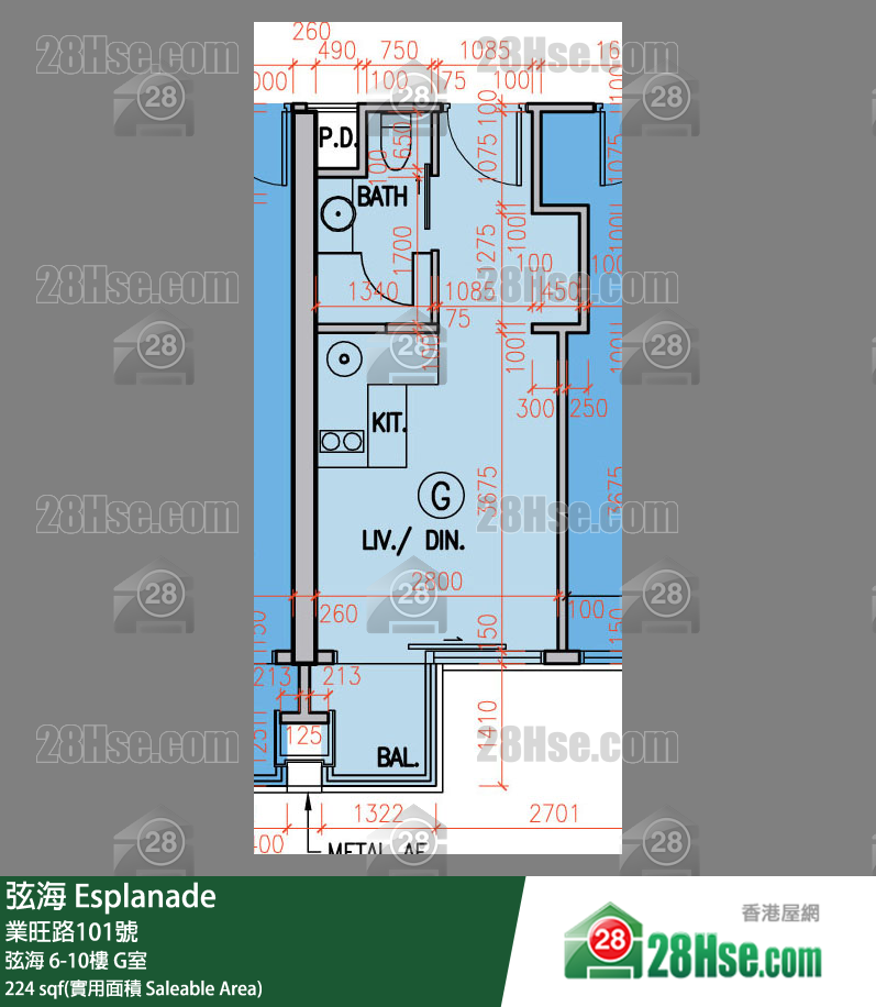 弦海 弦海 6樓 G室 平面圖