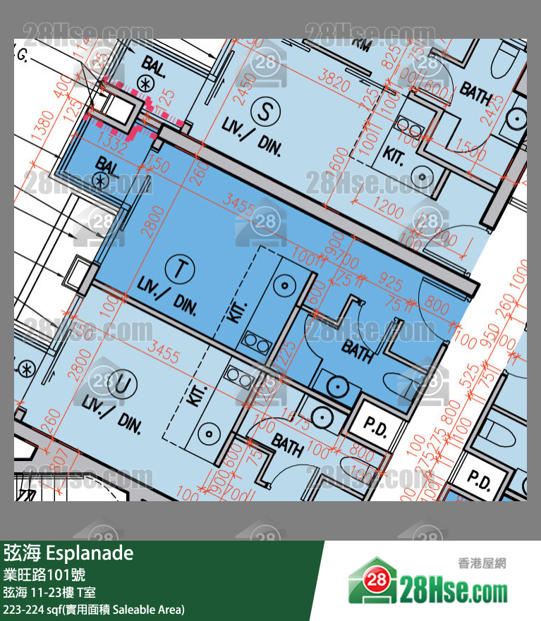 弦海 弦海 13樓 T室 平面圖