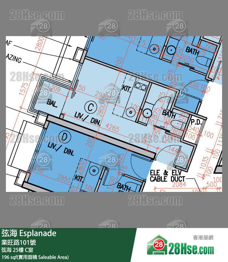 弦海 弦海 25樓 C室 平面圖