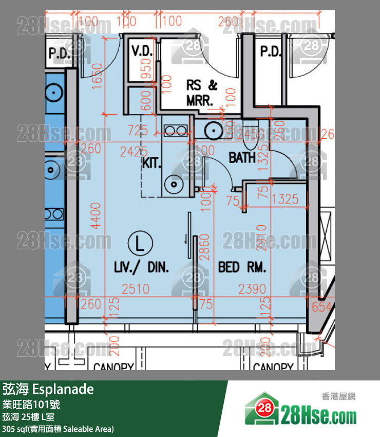 弦海 弦海 25樓 L室 平面圖