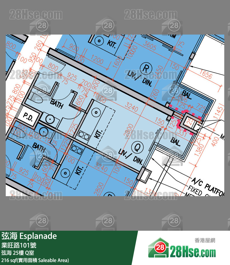 弦海 弦海 25樓 Q室 平面圖