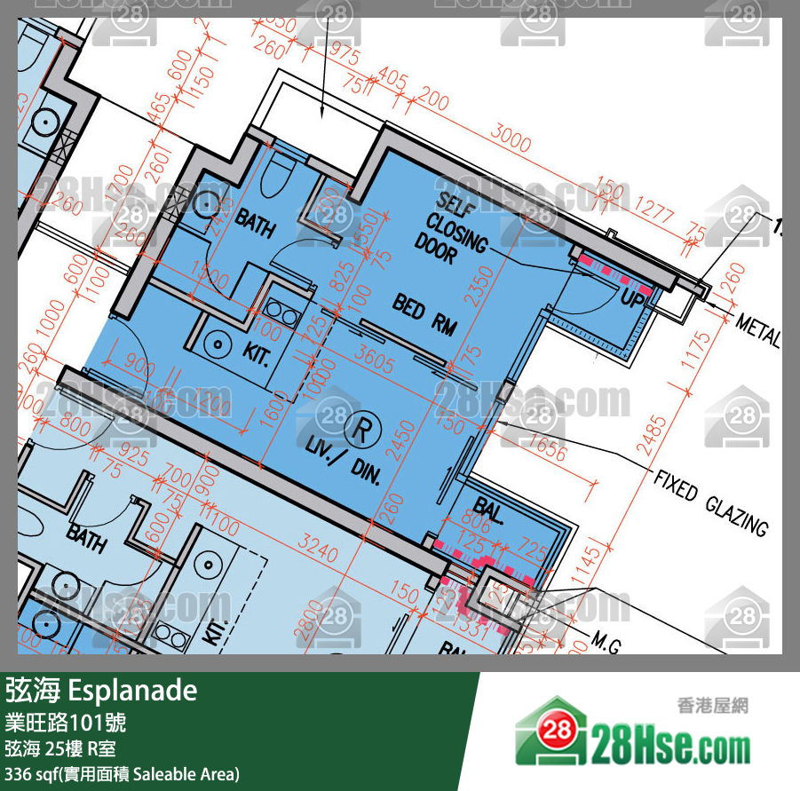 弦海 弦海 25樓 R室 平面圖