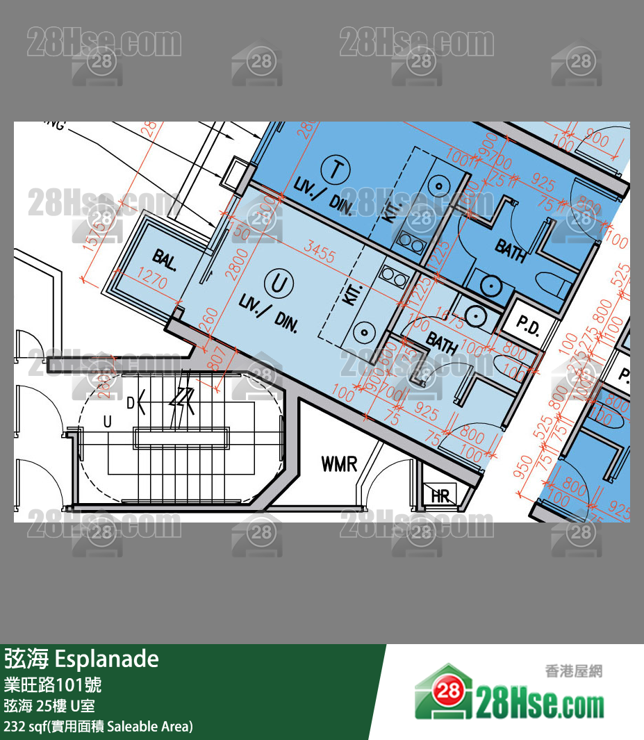 弦海 弦海 25樓 U室 平面圖