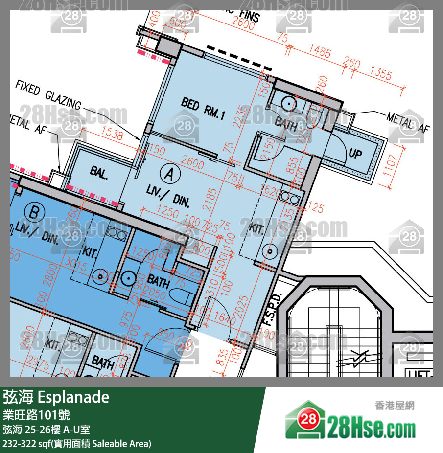 弦海 弦海 25樓 U室 平面圖