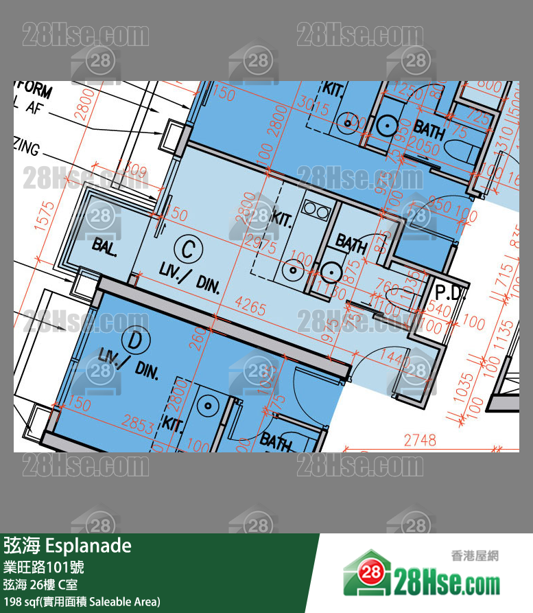 弦海 弦海 26樓 C室 平面圖