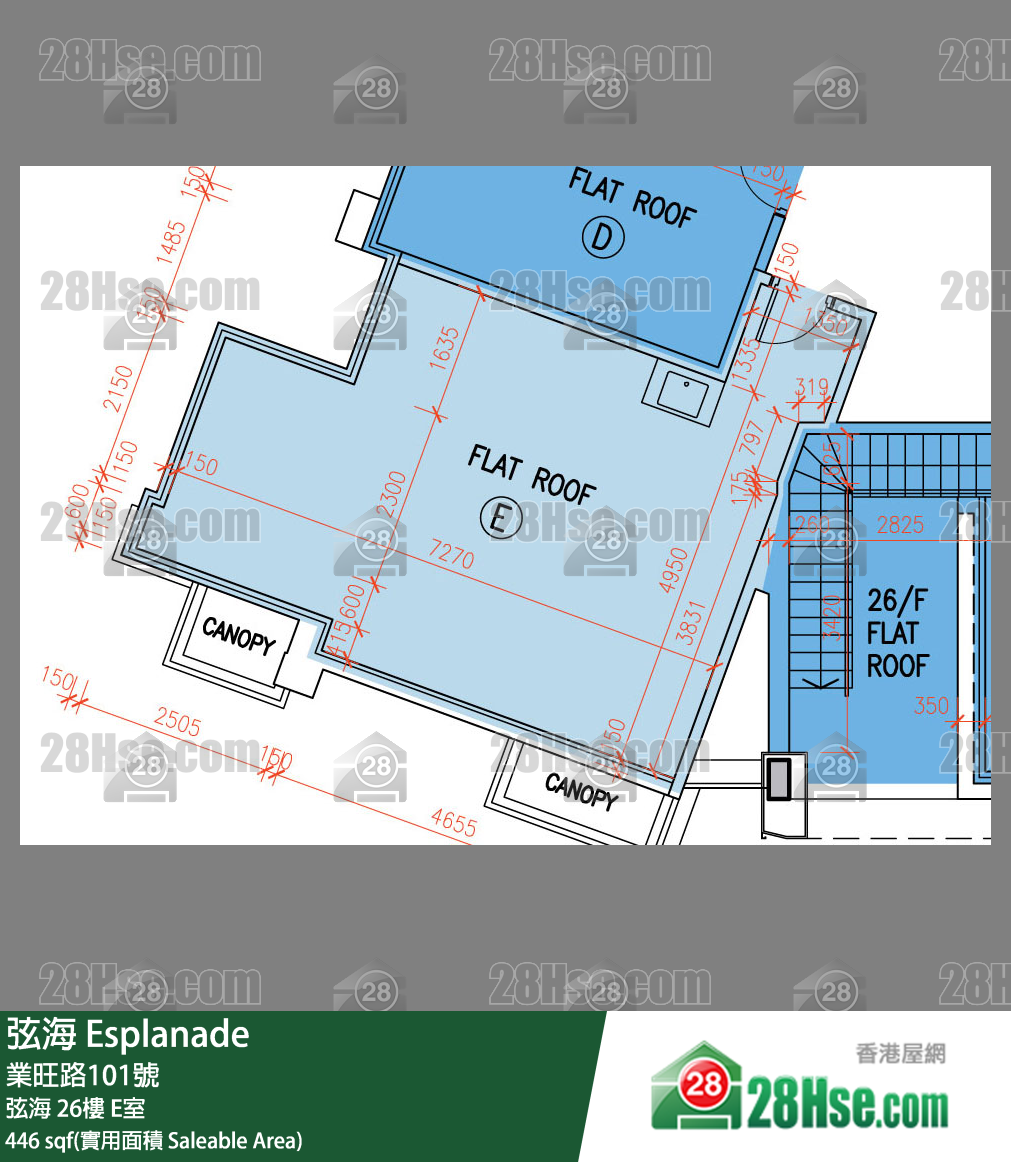 弦海 弦海 26樓 E室 平面圖