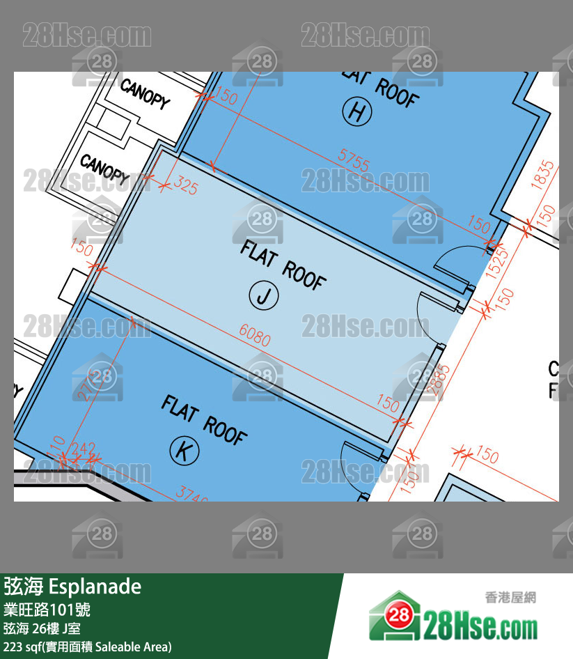 弦海 弦海 26樓 J室 平面圖