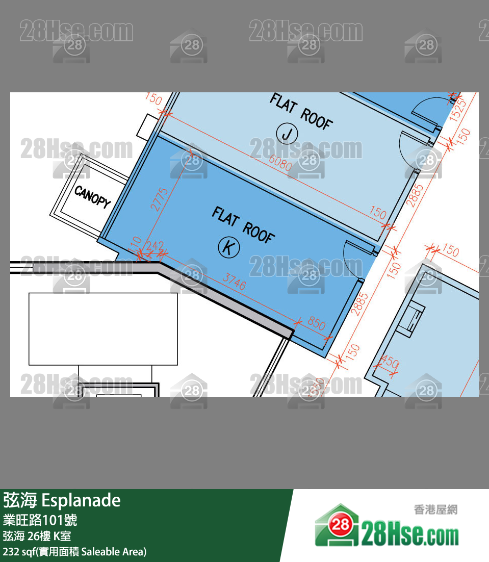 弦海 弦海 26樓 K室 平面圖