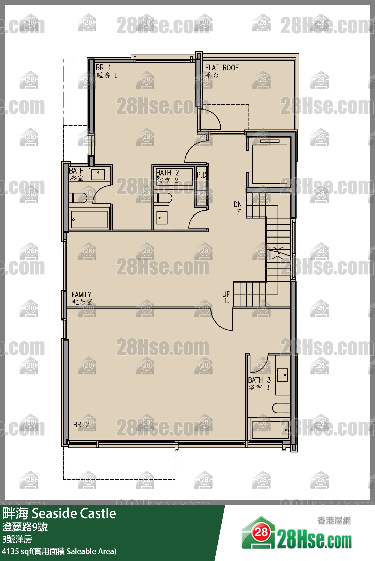Seaside Castle, House 3 FloorPlan